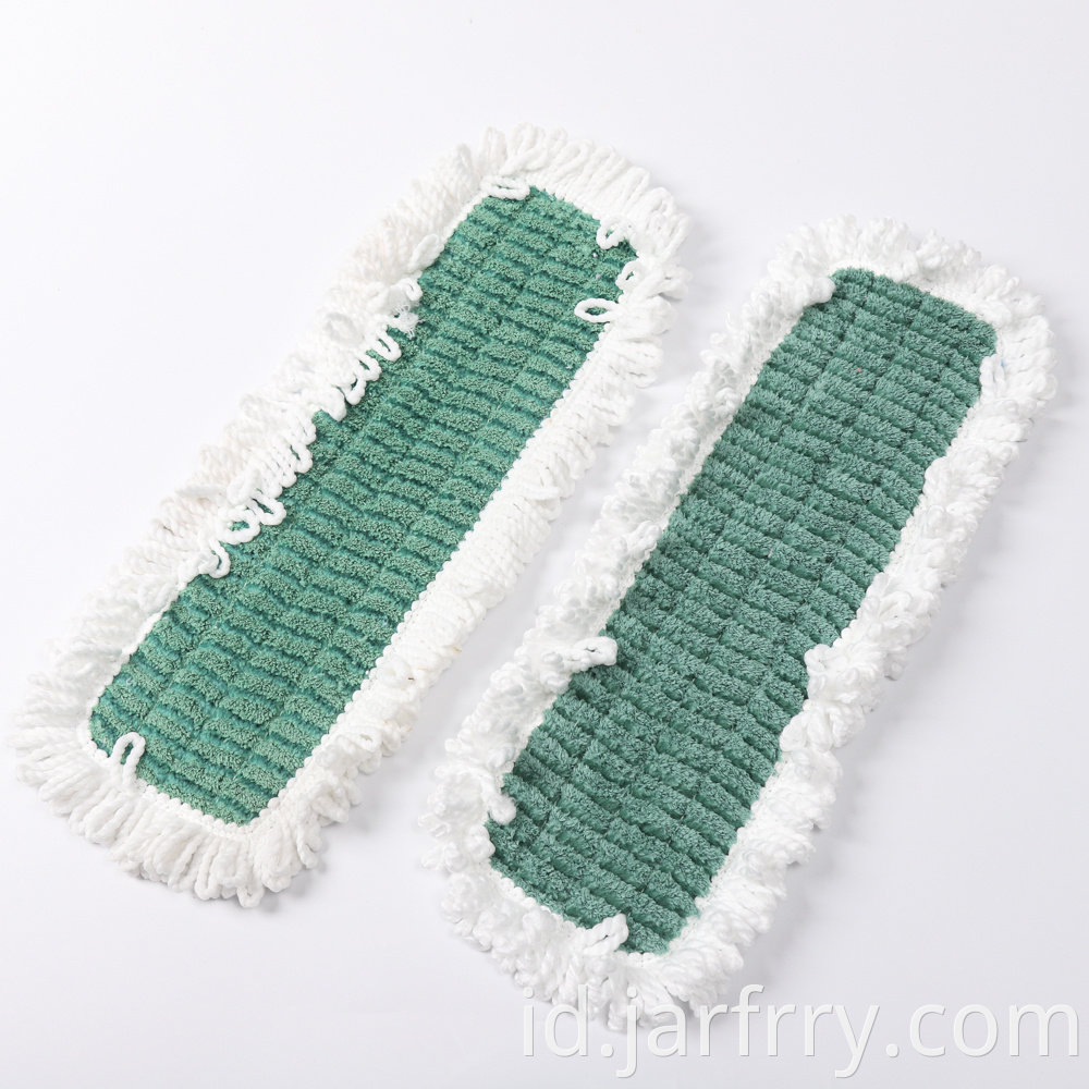 White Franged Scrubbing Dry Mop Pad